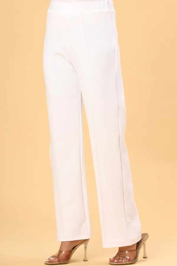 White_Lycra_Straight_Fit_Trousers_For_Women
