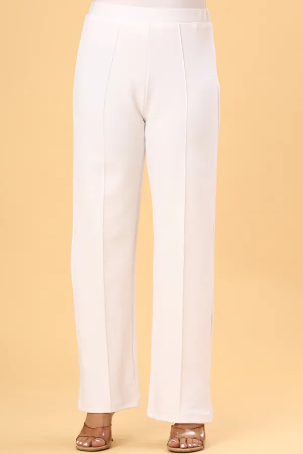 White_Lycra_Straight_Fit_Trousers_For_Women
