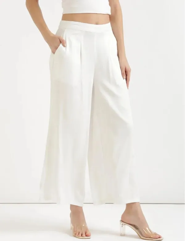White_Cotton_Wide_Leg_Trousers_For_Women