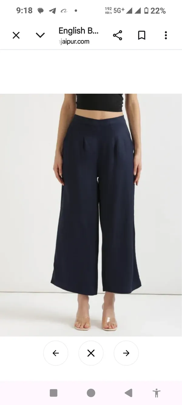 Navy_Blue_Cotton_Wide_Leg_Palazzo_Pants_For_Women
