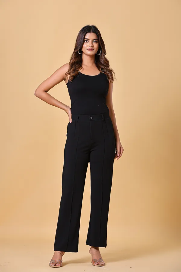 Black_Lycra_Cotton_High_Waist_Wide_Leg_Trousers_For_Women
