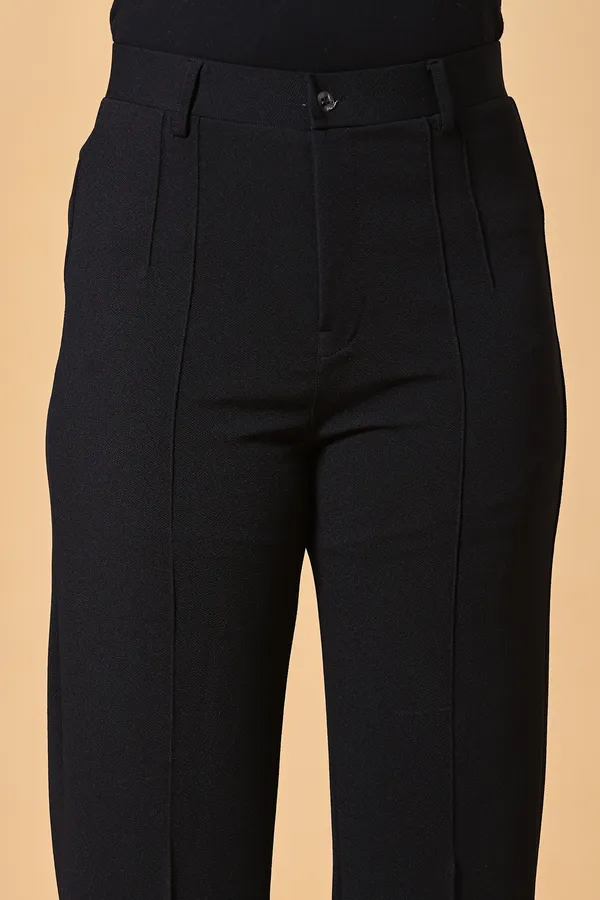 Black_Lycra_Cotton_High_Waist_Wide_Leg_Trousers_For_Women