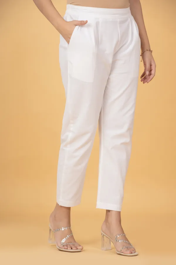 White_Cotton_Straight_Fit_Ankle_Length_Trousers_For_Women