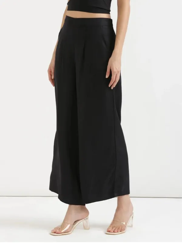 Black_Cotton_Wide_Leg_Palazzo_Pants_For_Women