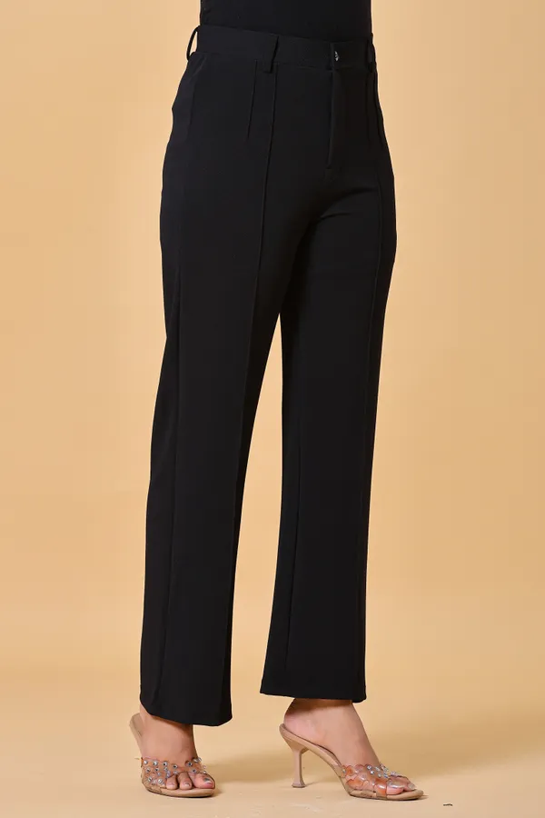 Black_Lycra_Cotton_High_Waist_Wide_Leg_Trousers_For_Women