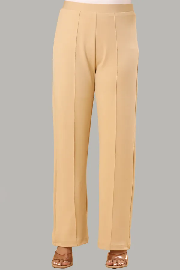 Beige_Lycra_Straight_Fit_Trousers_For_Women