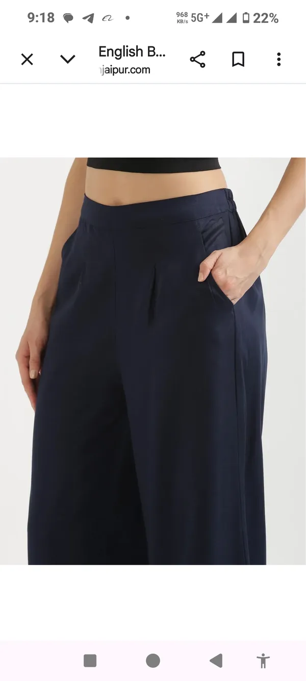 Navy_Blue_Cotton_Wide_Leg_Palazzo_Pants_For_Women