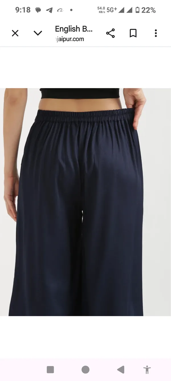 Navy_Blue_Cotton_Wide_Leg_Palazzo_Pants_For_Women