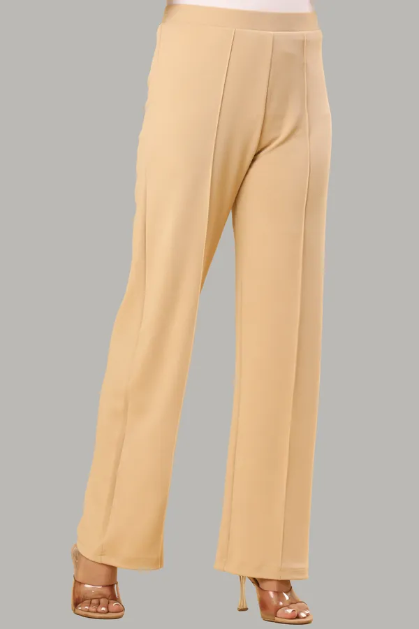 Beige_Lycra_Straight_Fit_Trousers_For_Women