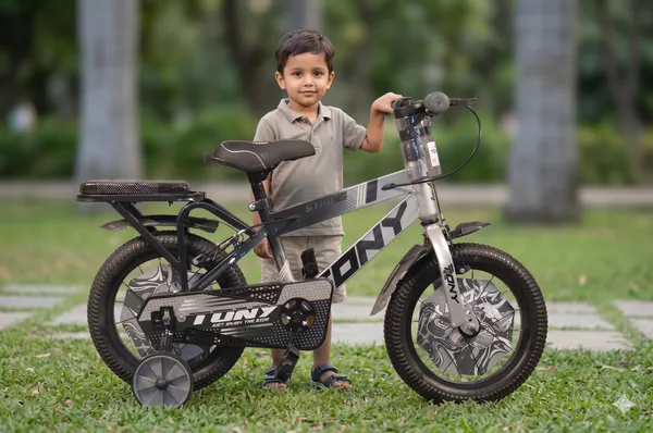 Tony_Strong_14T_Kids_Cycle_With_Side_Wheels_|_Heavy_Duty_Frame_|Pu_Foam_Seat|_Ideal_For_3_To_5_Years_Boys&Girls_Kids_Bike_(Silver)_98%_Assembled_|_Tubeless_Tyres_|_Only_Simple_3_Steps_For_Cycle_Fittin4