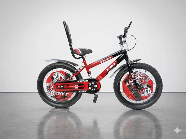 Tony_Zoho_16_T_Kids_Cycle_With_Side_Wheels_|_Heavy_Duty_Frame_|Pu_Foam_Seat|_Ideal_For_4_To_6_Years_Boys&Girls_Kids_Bike_(Red)_98%_Assembled_|_Tubeless_Tyres_|_Only_Simple_3_Steps_For_Cycle_Fittin4