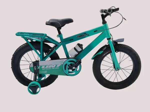 TONY_STRONG_20T_Kids_Cycle_with_Side_Stand_|_Heavy_Duty_Frame_|PU_Foam_SEAT|_Ideal_for_6_to_9_Years_Boys&Girls_Kids_Bike_(c-green)_90%_Assembled_|_TUBELESS_Tyres_|