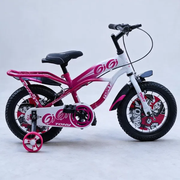 TONY_SPORTS_14_T_Kids_Cycle_with_Side_Wheels_|_Heavy_Duty_Frame_|PU_Foam_SEAT|_Ideal_for_3_TO_5_Years_Boys&Girls_Kids_Bike_(PINK)_98%_Assembled_|_TUBELESS_Tyres_|_ONLY_Simple_3_Steps_for_Cycle_Fittin4
