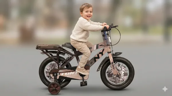 Tony_Strong_14T_Kids_Cycle_With_Side_Wheels_|_Heavy_Duty_Frame_|Pu_Foam_Seat|_Ideal_For_3_To_5_Years_Boys&Girls_Kids_Bike_(Coffee)_98%_Assembled_|_Tubeless_Tyres_|_Only_Simple_3_Steps_For_Cycle_Fittin4