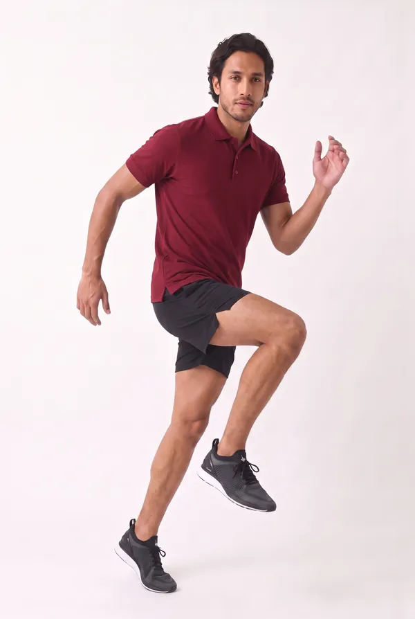 Maroon_Regular_Fit_Polo_T-Shirt_For_Men