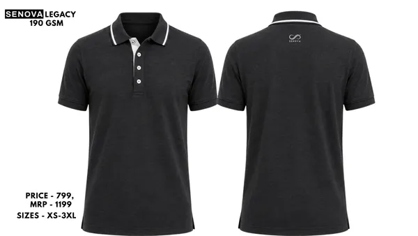 Charcoal_Polo_T-Shirt_And_Shorts_Set_For_Men