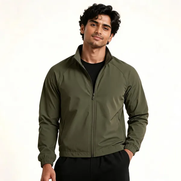 Olive_Green_Regular_Fit_Zip_Jacket_For_Men