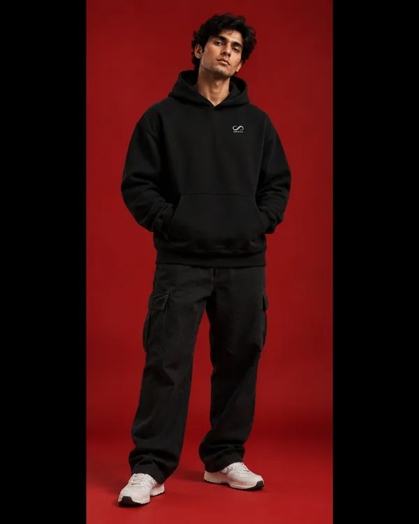 Black_Regular_Fit_Pullover_Hoodie_For_Men