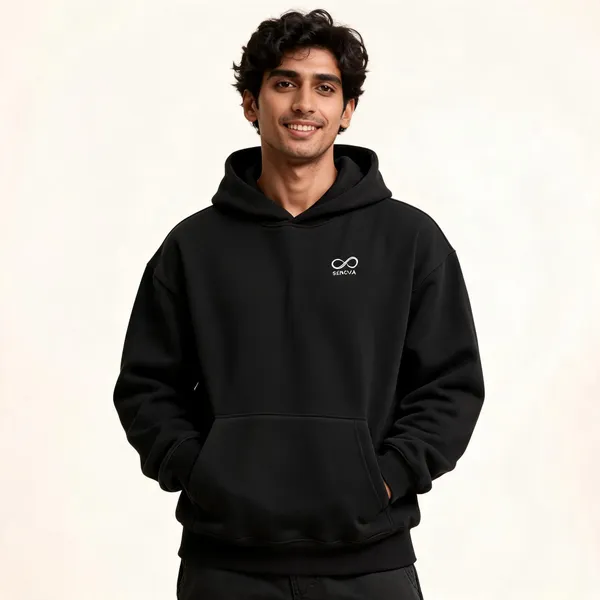 Black_Regular_Fit_Pullover_Hoodie_For_Men