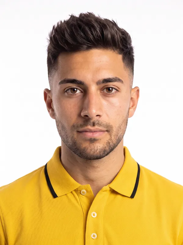 Yellow_Regular_Fit_Polo_T_Shirt_For_Men