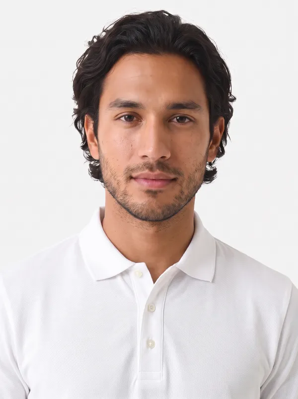 White_Regular_Fit_Polo_T-Shirt_For_Men