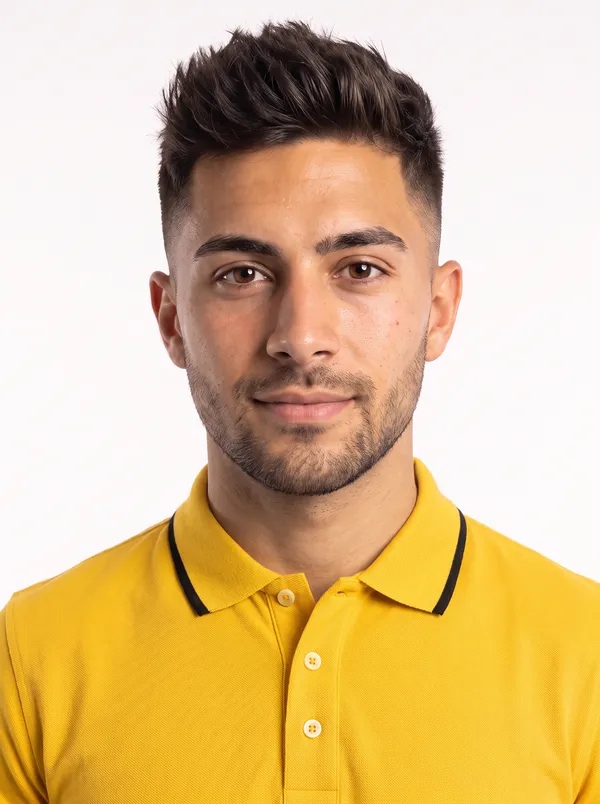 Yellow_Regular_Fit_Polo_T_Shirt_For_Men