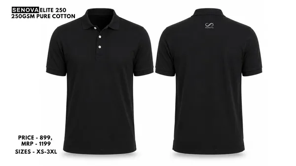 Black_Sports_Polo_Shorts_Set_For_Men
