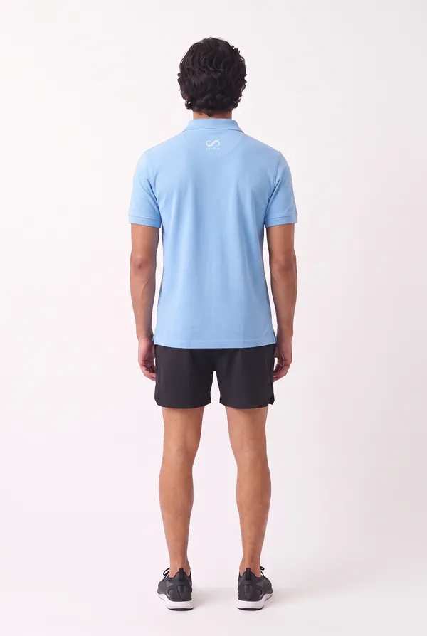Light_Blue_Knit_Regular_Fit_Polo_T_Shirt_For_Men