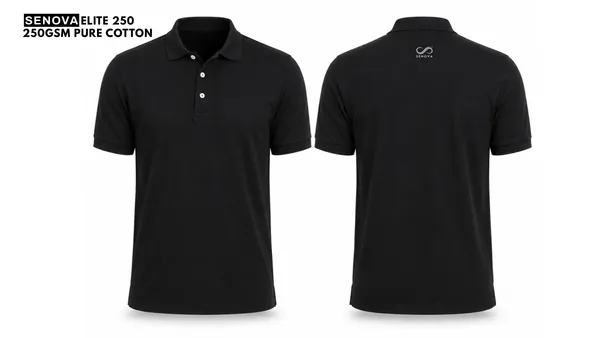 Black_Sports_Polo_Shorts_Set_For_Men
