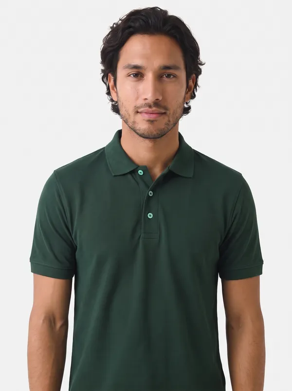 Green_Regular_Fit_Polo_T_Shirt_For_Men