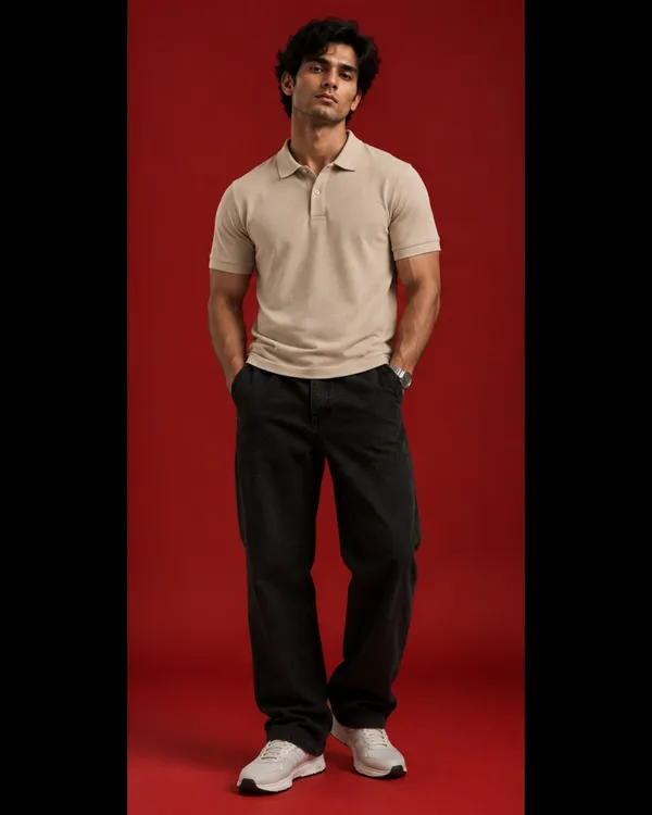 Beige_Regular_Fit_Polo_T-Shirt_For_Men