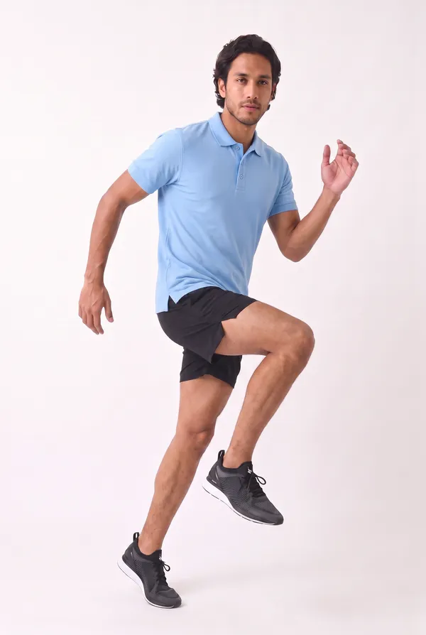 Light_Blue_Knit_Regular_Fit_Polo_T_Shirt_For_Men
