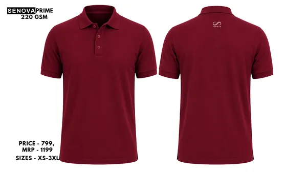 Maroon_Regular_Fit_Polo_T-Shirt_For_Men