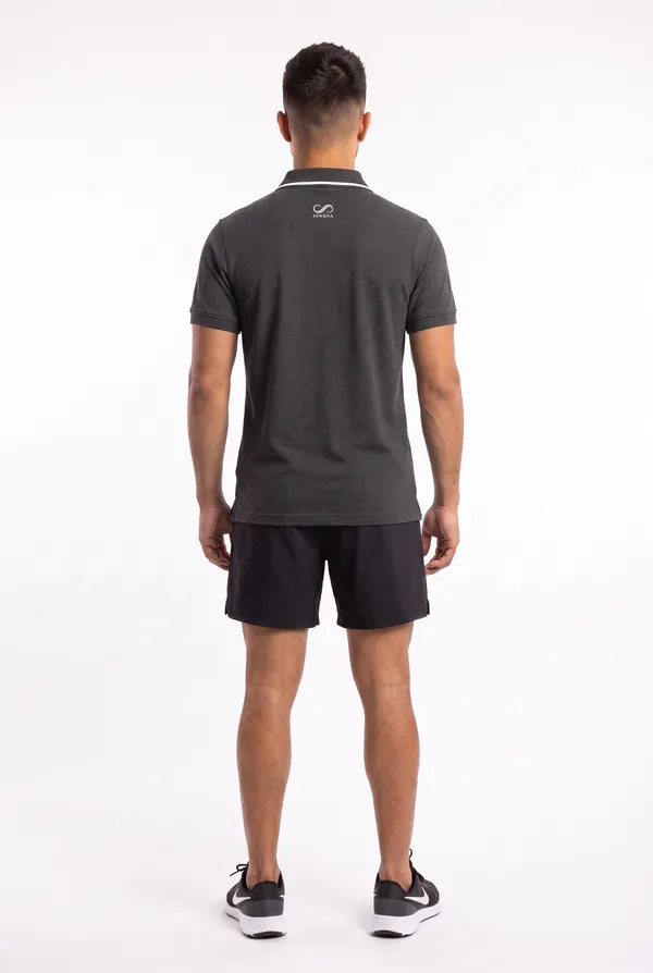 Charcoal_Polo_T-Shirt_And_Shorts_Set_For_Men