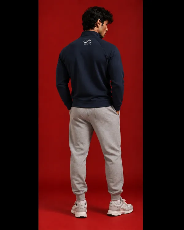 Navy_Casual_Half-Zip_Sweatshirt_For_Men