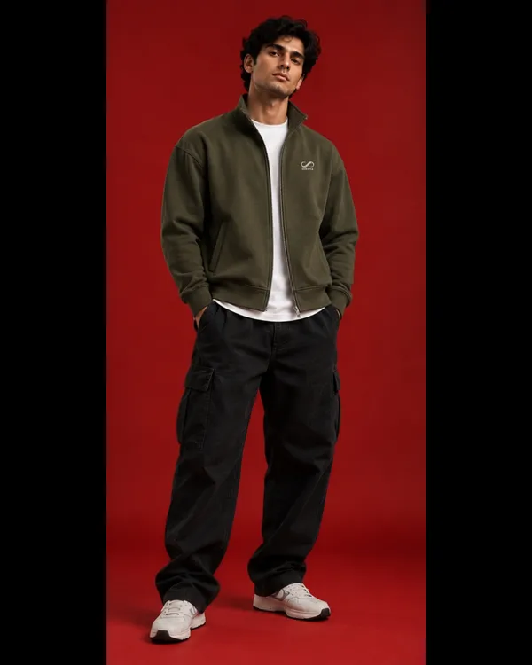 Olive_Green_Casual_Fit_Jacket_For_Men