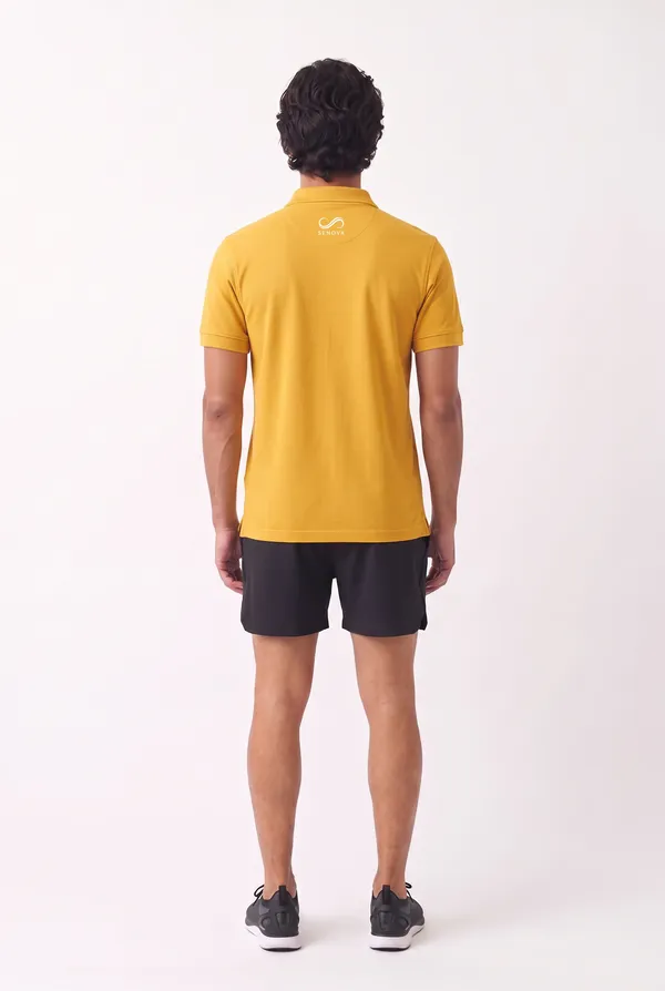 Yellow_Regular_Fit_Polo_T-Shirt_For_Men