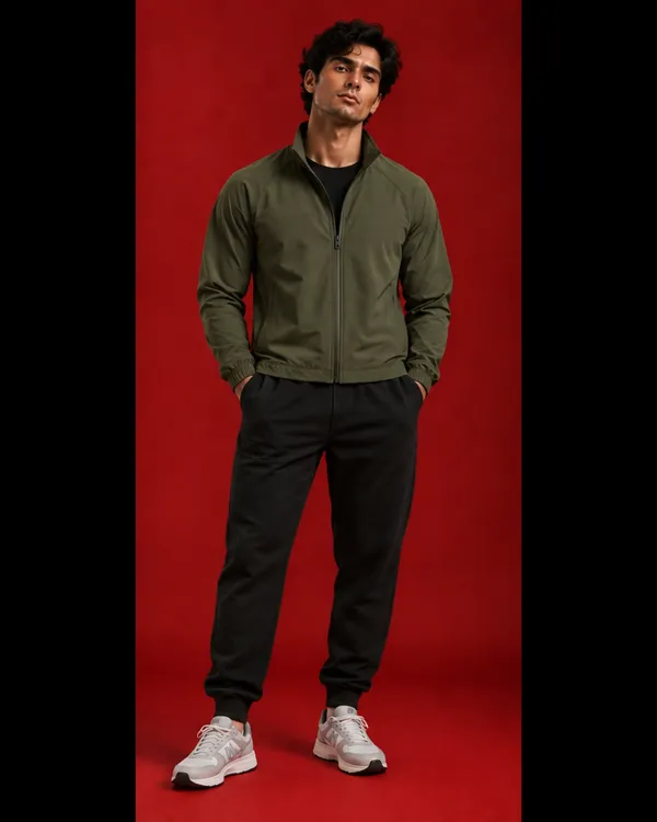 Olive_Green_Regular_Fit_Zip_Jacket_For_Men
