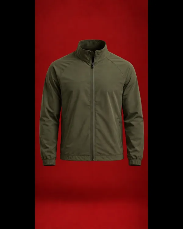 Olive_Green_Regular_Fit_Zip_Jacket_For_Men