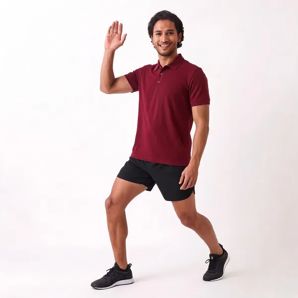 Maroon_Regular_Fit_Polo_T-Shirt_For_Men