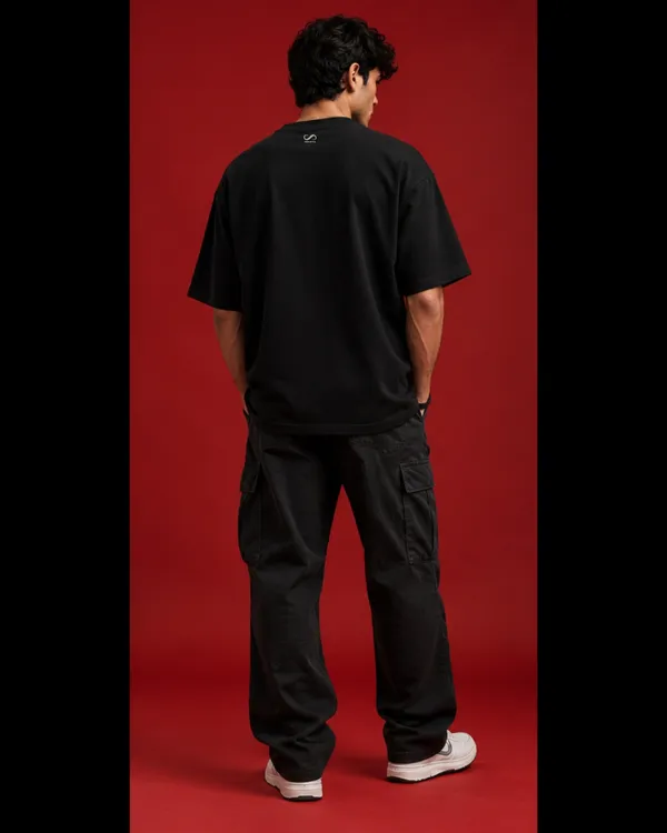 Black_Crew_Neck_Regular_Fit_T-Shirt_For_Men