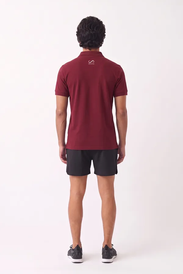 Maroon_Regular_Fit_Polo_T-Shirt_For_Men