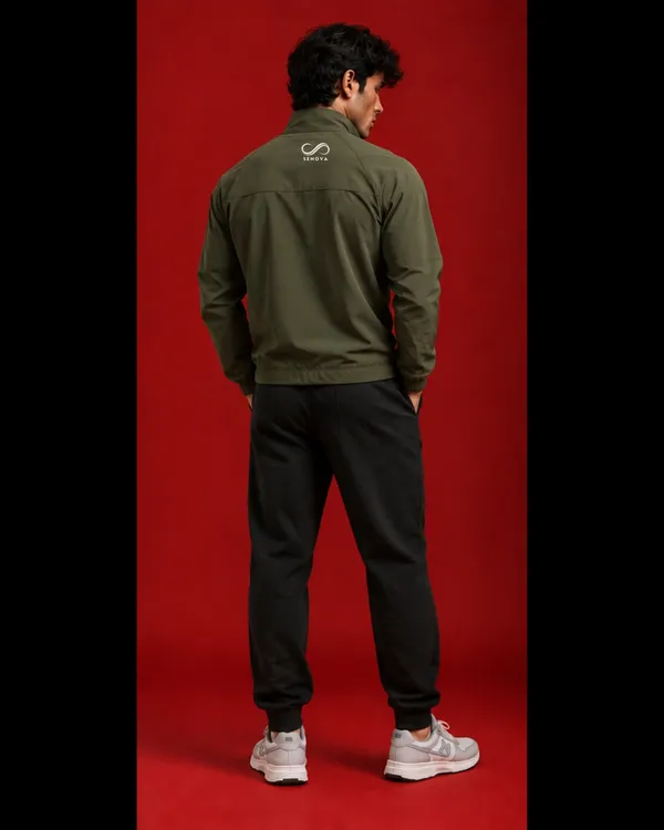 Olive_Green_Regular_Fit_Zip_Jacket_For_Men