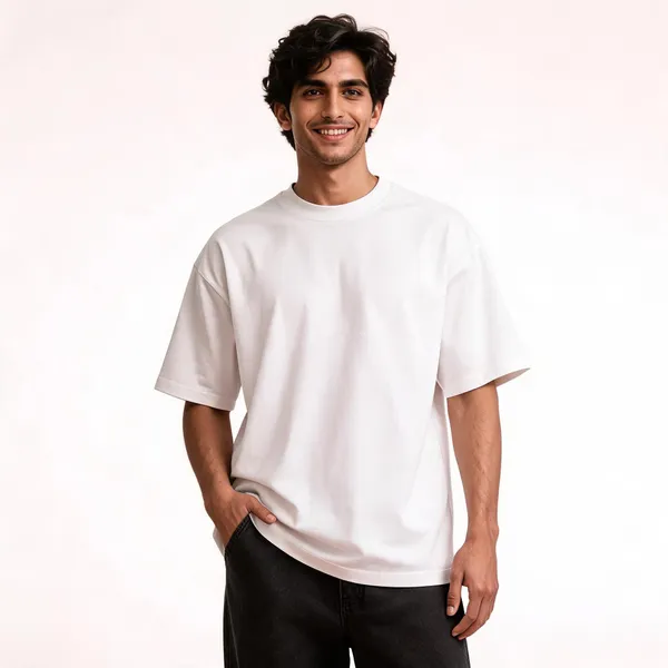 White_Oversized_Fit_T-Shirt_For_Men