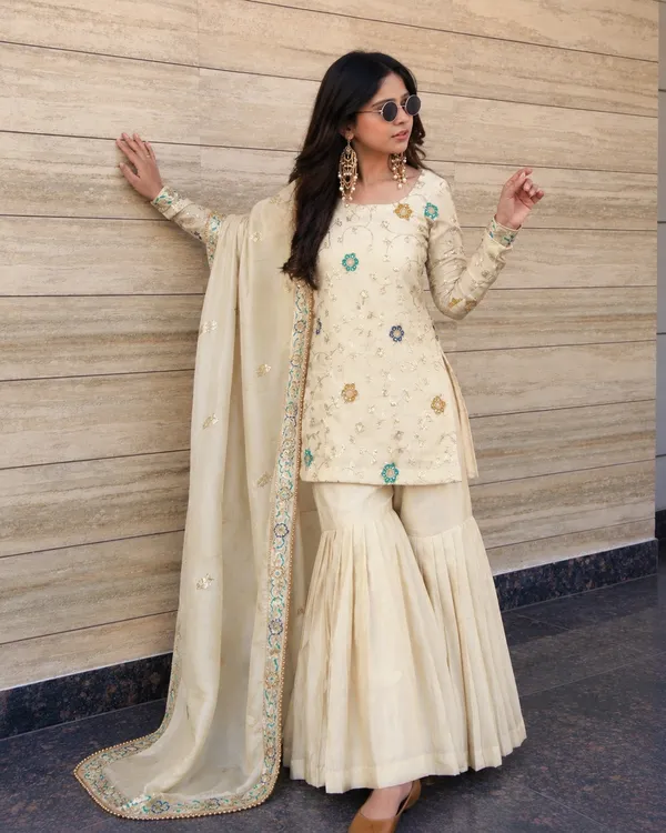 Cream_Chinon_Silk_Straight_Embroidered_Sharara_Set_For_Women