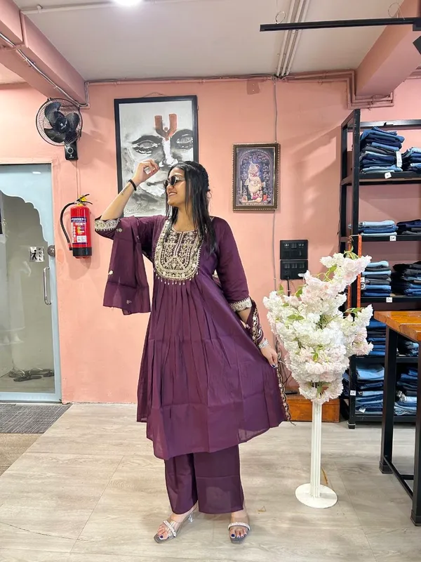 Plum_Roman_Silk_Embroidered_Anarkali_Suit_Set_For_Women