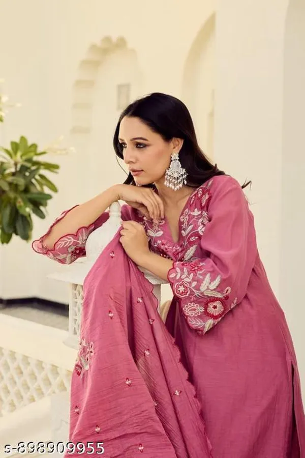 Designer_Ethnic_Embroidery_Kurta_Palazzo_Set