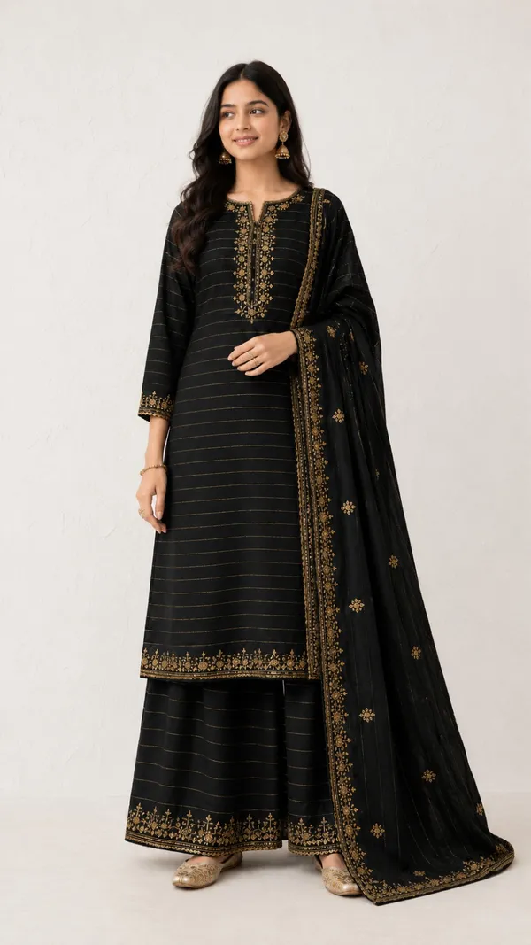 Elegant_Black_Embroidered_Kurta_Palazzo_Set_for_Women