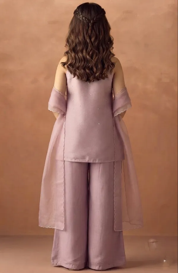 Lavender_Silk_Sleeveless_Embroidered_Kurta_Palazzo_Set_For_Girls