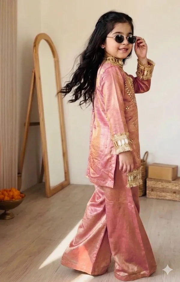 Pink_Chinon_Silk_Embellished_Kurta_Palazzo_Dupatta_Set_For_Girls